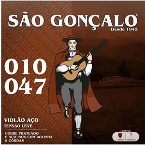 ENCORDOAMENTO SÃO GONÇALO VIOLÃO AÇO PRATA 010